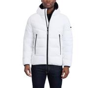 Calvin Klein Herren Wintermantel - Puffer-stretchjacke mit Sherpa-kapuze Jacke
