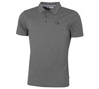 Calvin Klein Herren Zentral Eco Leichte Golf-Polo-Hemd - Silber/Grau - M