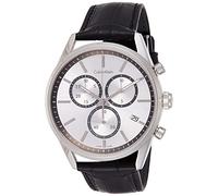 Calvin Klein HerrenArmbanduhr Chronograph Quarz Leder K4M271C6