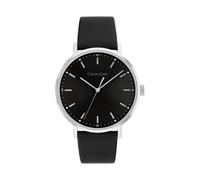 Calvin Klein Analog Quarzuhr für Herren Kollektion MODERN MESH mit Schwarzes Lederarmband - 25200050