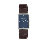 Quarzuhr CALVIN KLEIN "Dapper", braun, blau, Armbanduhren, Damen, Quarzuhr, Armbanduhr, Damenuhr, Herrenuhr, Lederarmband, analog (34117865-0)
