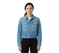 Calvin Klein Damen Jeansjacke Cropped 90'S Denim Trucker mit Brusttaschen