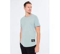 Calvin Klein Jeans - Bekleidung Badge Round Hem Tee - grau - Größe XXL