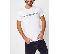 T-Shirt CALVIN KLEIN JEANS "CORE INSTITUTIONAL LOGO SLIM TEE" Gr. XXL, weiß (bright white) Herren Shirts (46665105-XXL) bright white