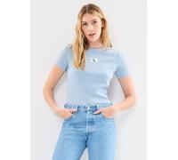 Calvin Klein Jeans - Bekleidung Label Washed Rib Sli - Blau - Größe XL