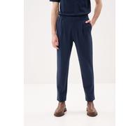 Bundfaltenhose CALVIN KLEIN, Herren, Gr. XL, N-Gr, schwarz sapphire, Web, Obermaterial: 69% Viskose, 27% Polyamid, 4% Elasthan, unifarben, slim fit lang, Hosen, elastischer Bund, Slim fit, Bundfalte (