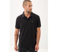 Poloshirt CALVIN KLEIN JEANS "SS CASUAL PIQUE CLASSIC POLO", Herren, Gr. S, schwarz, Jersey, Obermaterial: 100% Baumwolle, unifarben, casual, klassisch normal, Rundhals, Kurzarm eingesetzt angesetztes