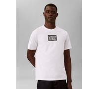 Calvin Klein Herren Ss 30s EU Boxed Calvin Graphic T Lv04rh818g Graphic Tees (1er Pack), Weiß (Hellweiß), L