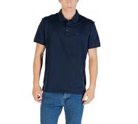 Poloshirt CALVIN KLEIN JEANS "CLASSIC MONOGRAM", Herren, Gr. S, schwarz sapphire, Jersey, Obermaterial: 100% Baumwolle, unifarben, normal normal, Shirts, normale Passform, basic, Logostickerei (681133