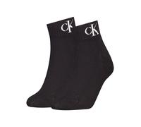 Calvin Klein Jeans "CKJ WOMEN QUARTER 2P MONOGRAM" 2 Paar, 2 Stk. tlg. mit Logostickerei (67408005-39) schwarz