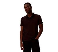Poloshirt CALVIN KLEIN JEANS "CLASSIC MONOGRAM", Herren, Gr. L, schwarz, Jersey, Obermaterial: 100% Baumwolle, unifarben, normal normal, Shirts, normale Passform, basic, Logostickerei (53124506-L) sch