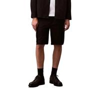 Cargoshorts CALVIN KLEIN JEANS "9" COTTON PULL ON CARGO SHORT", Herren, Gr. XL, N-Gr, schwarz, Web, Obermaterial: 97% Baumwolle, 3% Elasthan, unifarben, casual, klassisch kurz, Hosen, Mit Gürtelschlau
