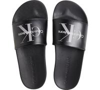 Calvin Klein Jeans Damen Badeschuhe Slide Badelatschen, Schwarz (Triple Black), 38