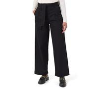 Calvin Klein Jeans Damen Baumwolle Twill Belted Pant LV044D639G Freizeithose, Schwarz (Black), S, Schwarz (Black), S