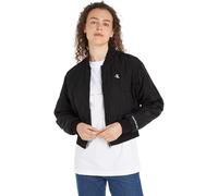 Calvin Klein Jeans Damen Bomberjacke Quilted Bomber Übergangsjacke, Schwarz (Ck Black), XL
