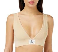 Calvin Klein Jeans Damen Bustier Variegated Rib Sweater Bralette Bralette, Beige (Warm Sand), XL