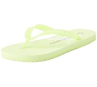 Calvin Klein Jeans Damen Flip Flops Beach Sandal Badeschuhe, Gelb (Lime Sorbet/Bright White), 41