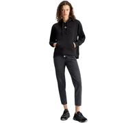 Calvin Klein Jeans Damen Hoodie Woven Label Oversized mit Kapuze, Schwarz (Ck Black), XS