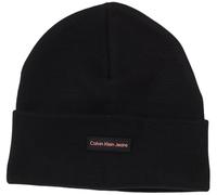 Calvin Klein Jeans Damen INST PATCH BEANIE K60K612322, Black (Black/Dusty Rose), OS