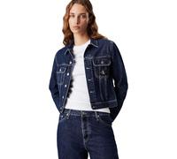 Calvin Klein Jeans Damen Jeansjacke Cropped 90'S Denim Jacket Kurz, Blau (Denim Medium), 6XL