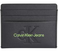 Calvin Klein Jeans Damen Kartenetui Sculpted Cardcase mit RFID-Schutztechnologie, Schwarz (Black/Dark Juniper), Einheitsgröße
