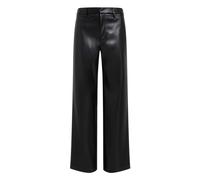 Calvin Klein Jeans Damen Kunstlederhose FAUX LEATHER STRAIGHT PANT, schwarz, Gr. 27