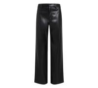 Calvin Klein Jeans Damen Kunstlederhose FAUX LEATHER STRAIGHT PANT, schwarz, Gr. 30