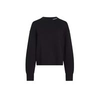 Calvin Klein Jeans Damen Logo Embro Sweater J20J225073 Pullover Sweater, Schwarz (Ck Black), XXL, Schwarz (Ck Black), XX-Large