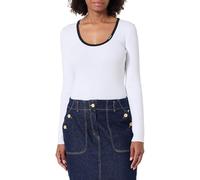 Calvin Klein Ls Color Blocked Cotton Longsleeve Black Größe: XL | Longsleeves Outlet | Damen | Schwarz