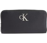 Calvin Klein Jeans Damen Portemonnaie Minimal Monogram Zip Around mit Münzfach