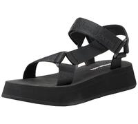 Calvin Klein Jeans Damen Sandalen Webbing Sandal Sommer, Schwarz (Triple Black), 36