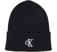 Calvin Klein Jeans Damen Strickmütze Beanie Wintermütze, Schwarz (Black), Onesize
