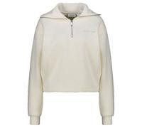 Calvin Klein Jeans Damen Sweatshirt SHERPA mit Troyerkragen Relaxed Fit, offwhite, Gr. M