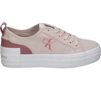 Calvin Klein Jeans Damen Vulcanized Sneaker Bold Low mit Plateau, Mehrfarbig (Whisper Pink/Ash Rose), 41