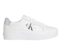 Calvin Klein VULC FLATFORM LACEUP LTH für Damen, weiß, Gr. 40 EU