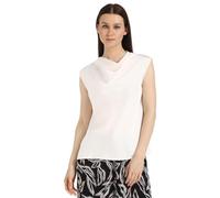 Calvin Klein Jeans Damenbluse aus Satin mit Wasserfallausschnitt, Meersalz, X-Klein