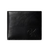 Calvin Klein Herren Geldbörse SCLPTD IMPRSSN BLLFL LV04G1072G Leder Einheitsgröße Schwarz