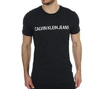 Calvin Klein Jeans Herren Core Institutional Logo Slim TEE T-Shirt, per pack Schwarz (Ck Black 099), Large (Herstellergröße: L)