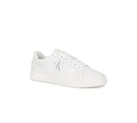 Calvin Klein Jeans Herren Cupsole Sneaker Classic Fluo Contrast Schuhe, Weiß (White/Ancient White), 45