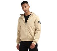 Calvin Klein Jeans Herren Jacke Padded Hooded Übergangsjacke, Beige (Pale Khaki), XL