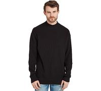 Calvin Klein Jeans Herren Pullover Blown Up Mock Strickpullover, Schwarz (Ck Black), L