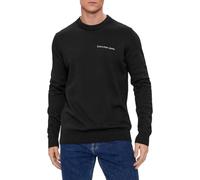Calvin Klein Jeans Herren Pullover Institutional Essentials Sweater Elegant, Schwarz (Ck Black), L