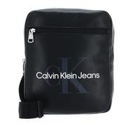 Mini Bag CALVIN KLEIN JEANS "MONOGRAM SOFT REPORTER22" Gr. B/H/T: 22 cm x 27 cm x 5 cm, schwarz Damen Taschen mit Logo Schriftzug (54554910-0)