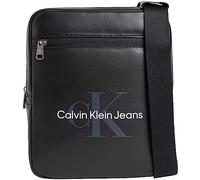 Mini Bag CALVIN KLEIN JEANS "MONOGRAM SOFT REPORTER22" Gr. B/H/T: 22 cm x 27 cm x 5 cm, schwarz Damen Taschen mit Logo Schriftzug (54554910-0)