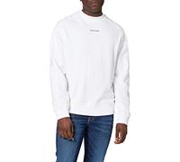 Calvin Klein Jeans Herren Unisex Micro-Branding CN, Bright White, X-Large