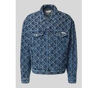 Calvin Klein Jeans Jeansjacke mit Brusttaschen und Label-Detail in Jeansblau, Größe L