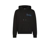 Kapuzensweatshirt CALVIN KLEIN JEANS "GRAPHIC HOODIE", Herren, Gr. L, schwarz, Sweatware, Obermaterial: 100% Baumwolle, unifarben, regular fit normal, Rundhals, eingesetzt Rippbündchen, Sweatshirts, R