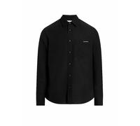 Calvin Klein Jeans Herren Langarm Shirt Mann Leinen-baumwollhemd Schwarz M