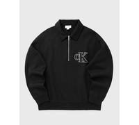 Calvin Klein Jeans LS DBL KNIT RIB LOGO APPLIQUE ZI men Half-Zips black in Größe:L