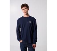 Calvin Klein Jeans Longsleeve mit Strukturmuster in Marine, Größe L